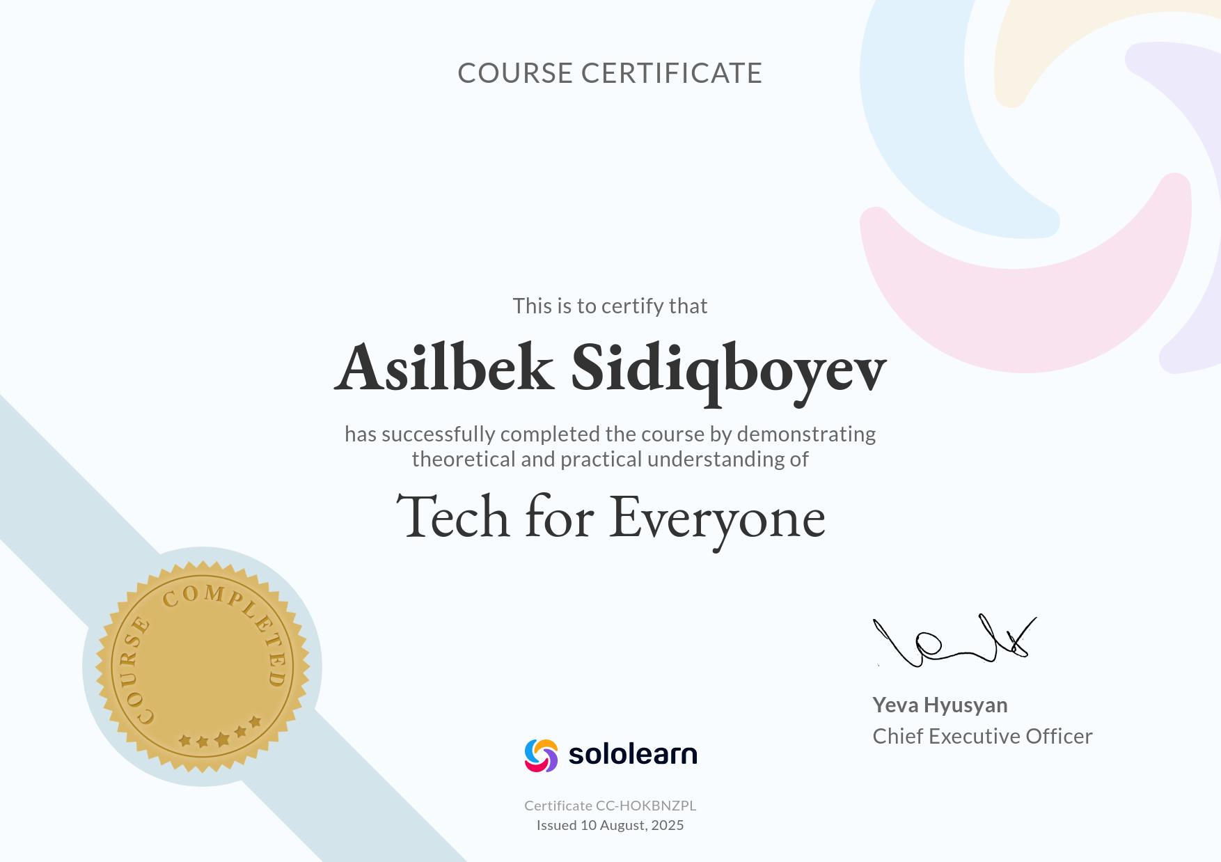 AI Certificate
